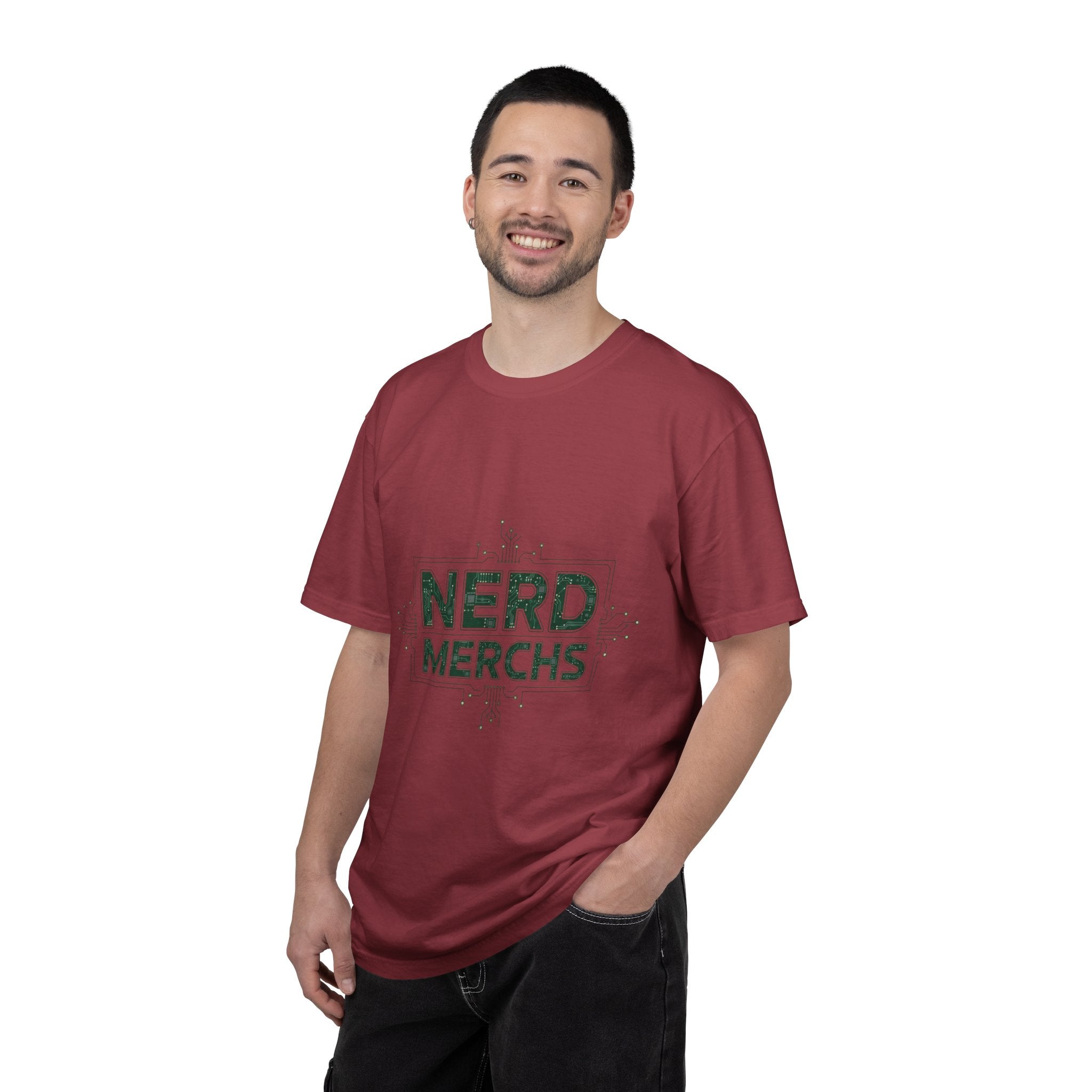 Nerd Merchs T-Shirt | Retro Tech Typography, Minimal Nerd Graphic