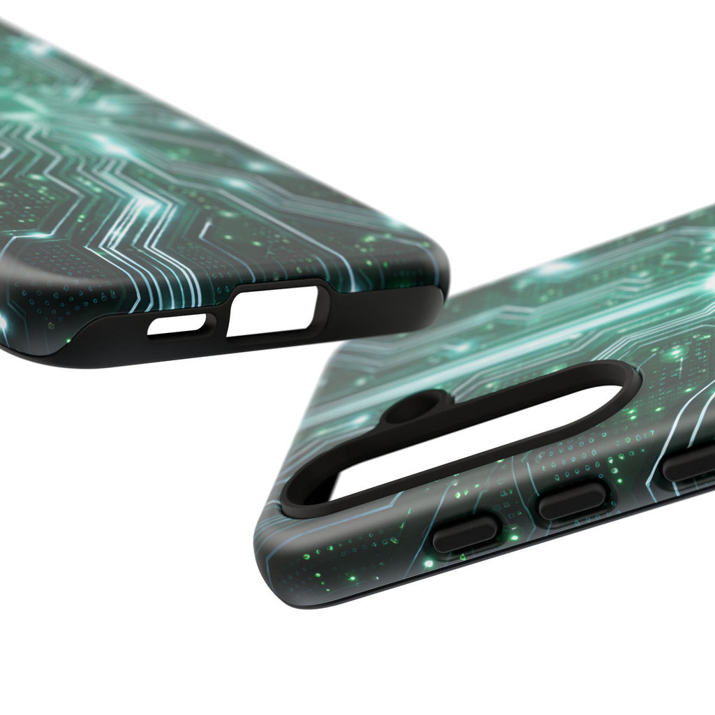 Futuristic Tech Design Phone Case | Cyber Circuit Pattern