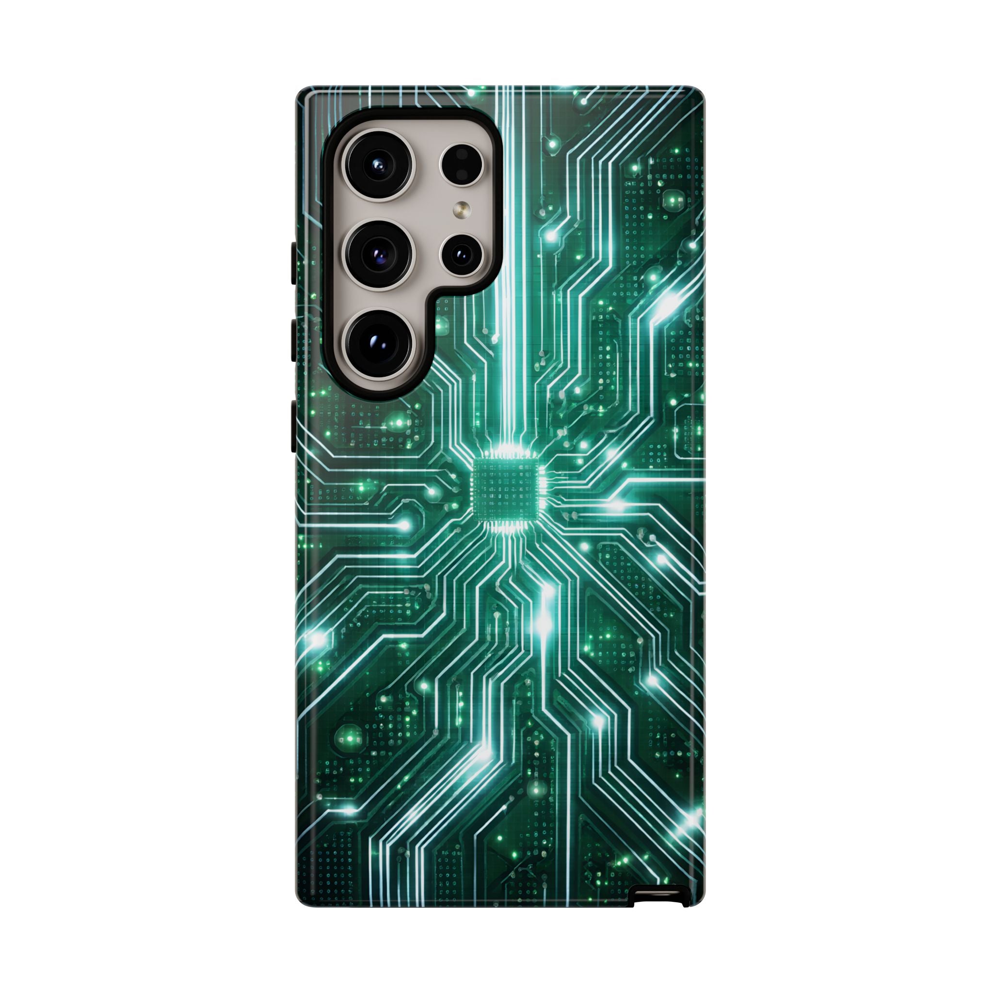 Futuristic Tech Design Phone Case | Cyber Circuit Pattern