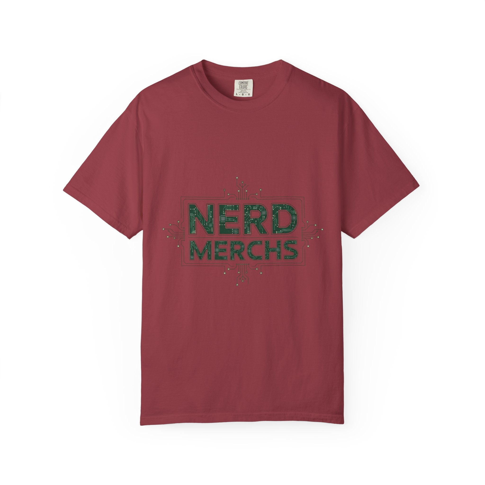 Nerd Merchs T-Shirt | Retro Tech Typography, Minimal Nerd Graphic