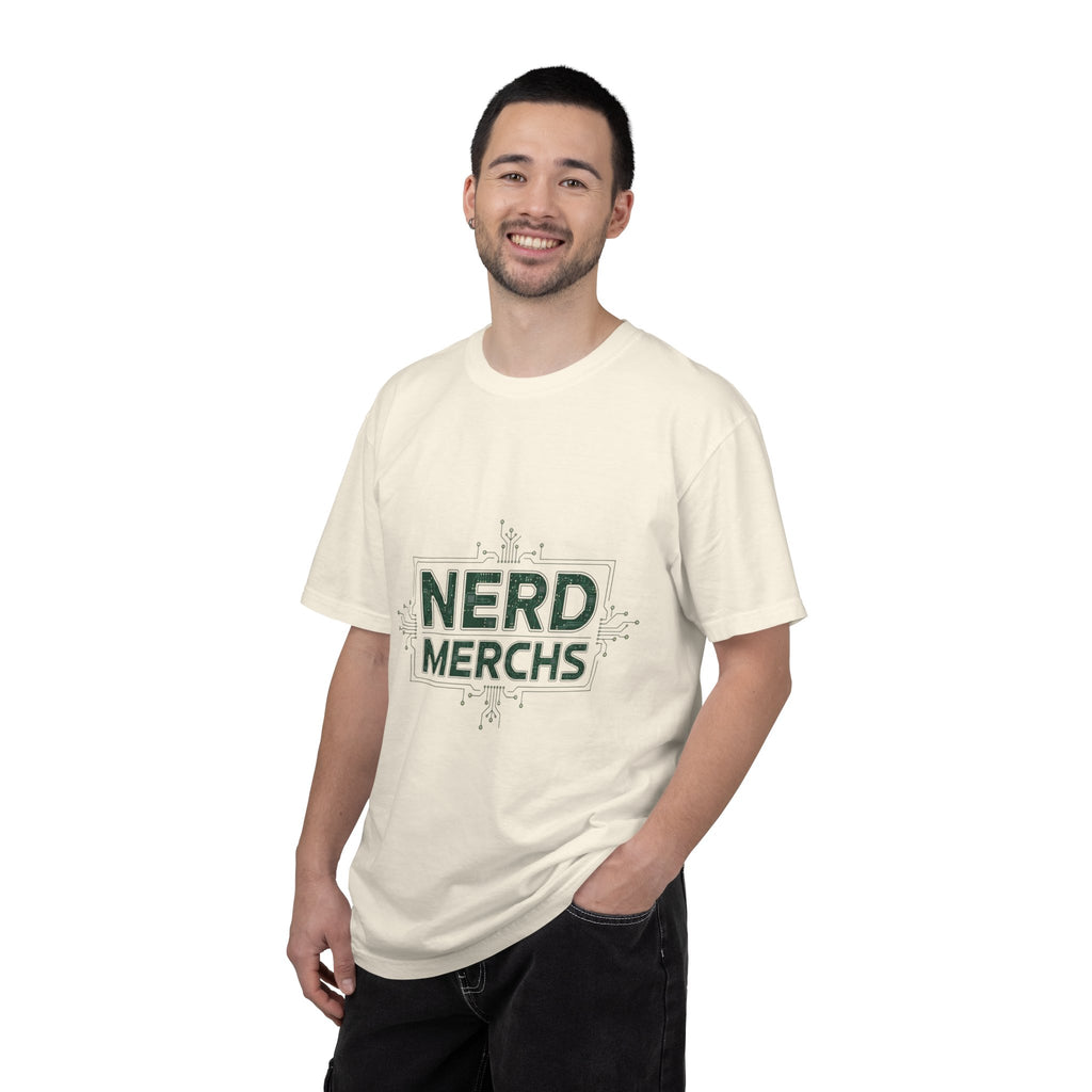 Nerd Merchs T-Shirt | Retro Tech Typography, Minimal Nerd Graphic