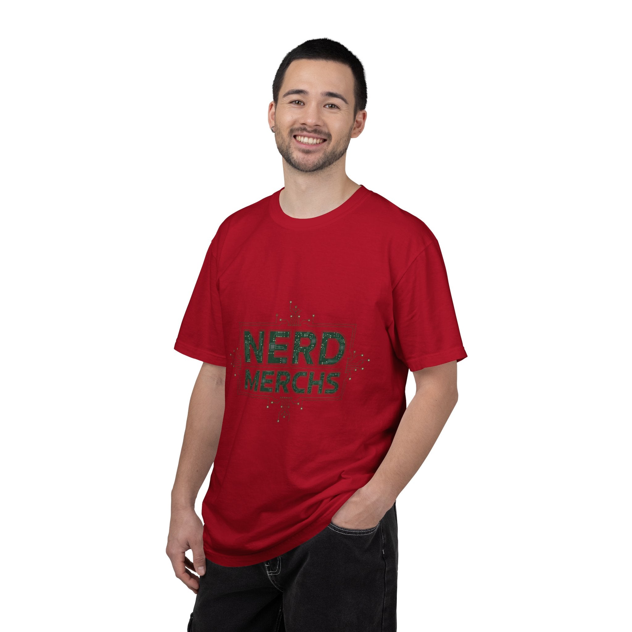 Nerd Merchs T-Shirt | Retro Tech Typography, Minimal Nerd Graphic