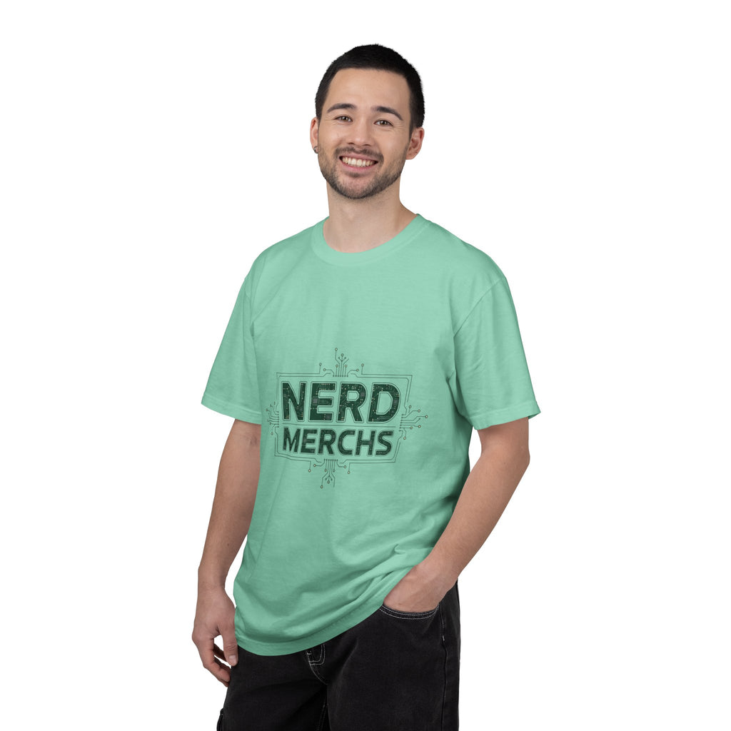 Nerd Merchs T-Shirt | Retro Tech Typography, Minimal Nerd Graphic