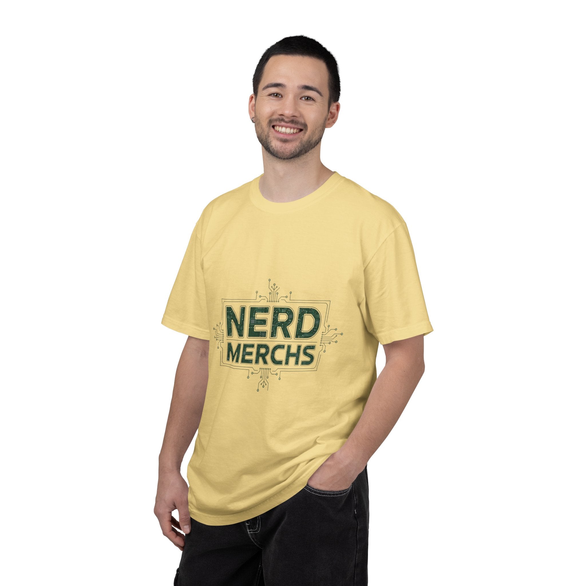 Nerd Merchs T-Shirt | Retro Tech Typography, Minimal Nerd Graphic