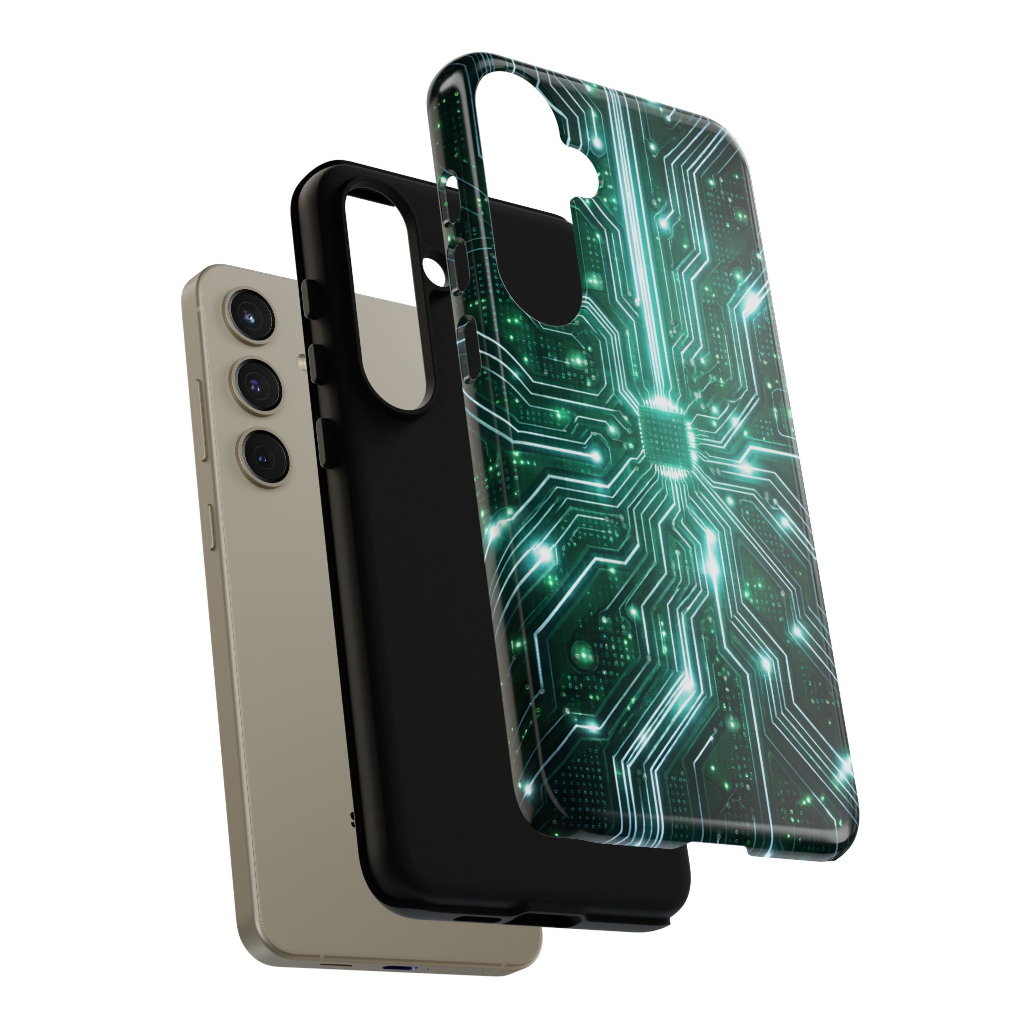 Futuristic Tech Design Phone Case | Cyber Circuit Pattern