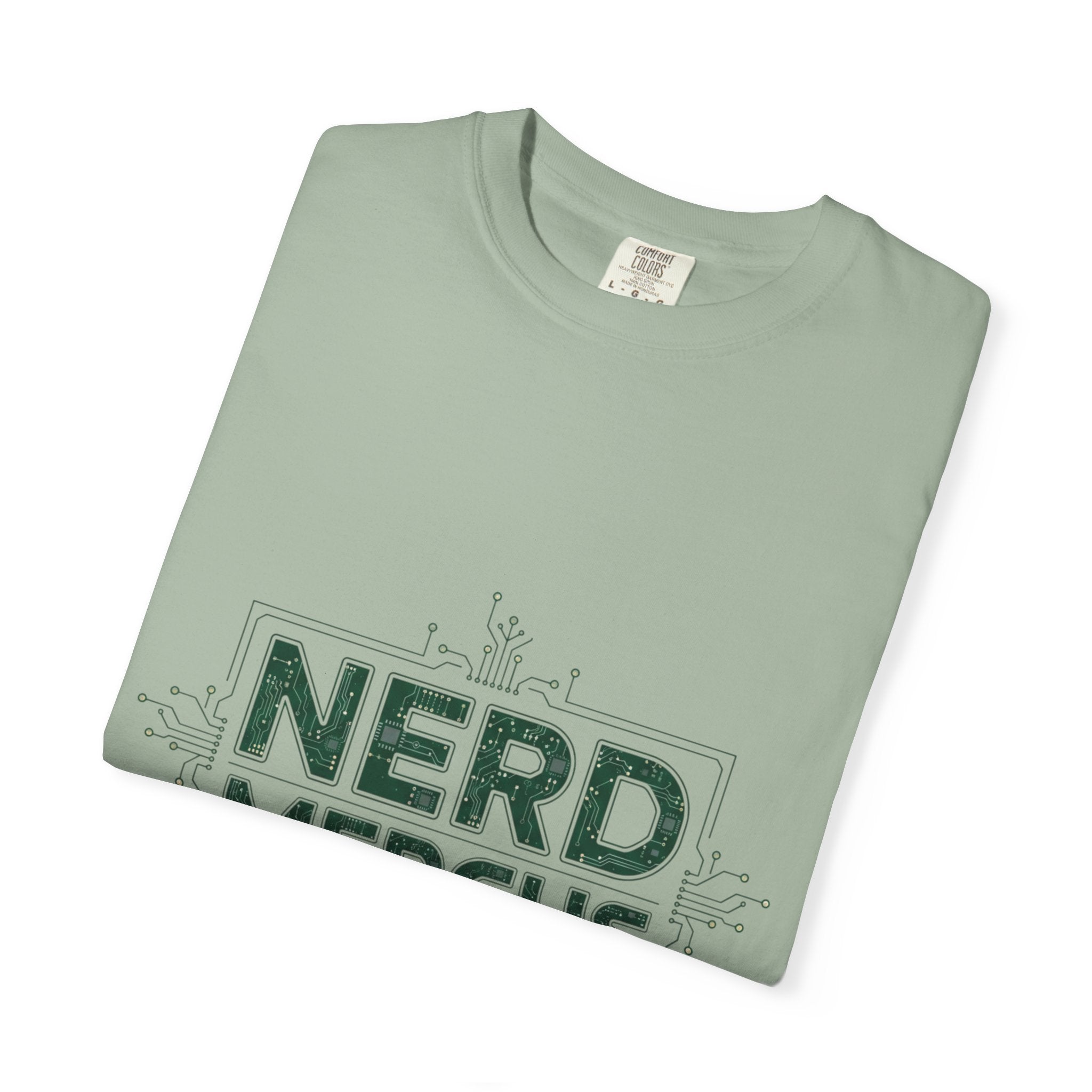 Nerd Merchs T-Shirt | Retro Tech Typography, Minimal Nerd Graphic