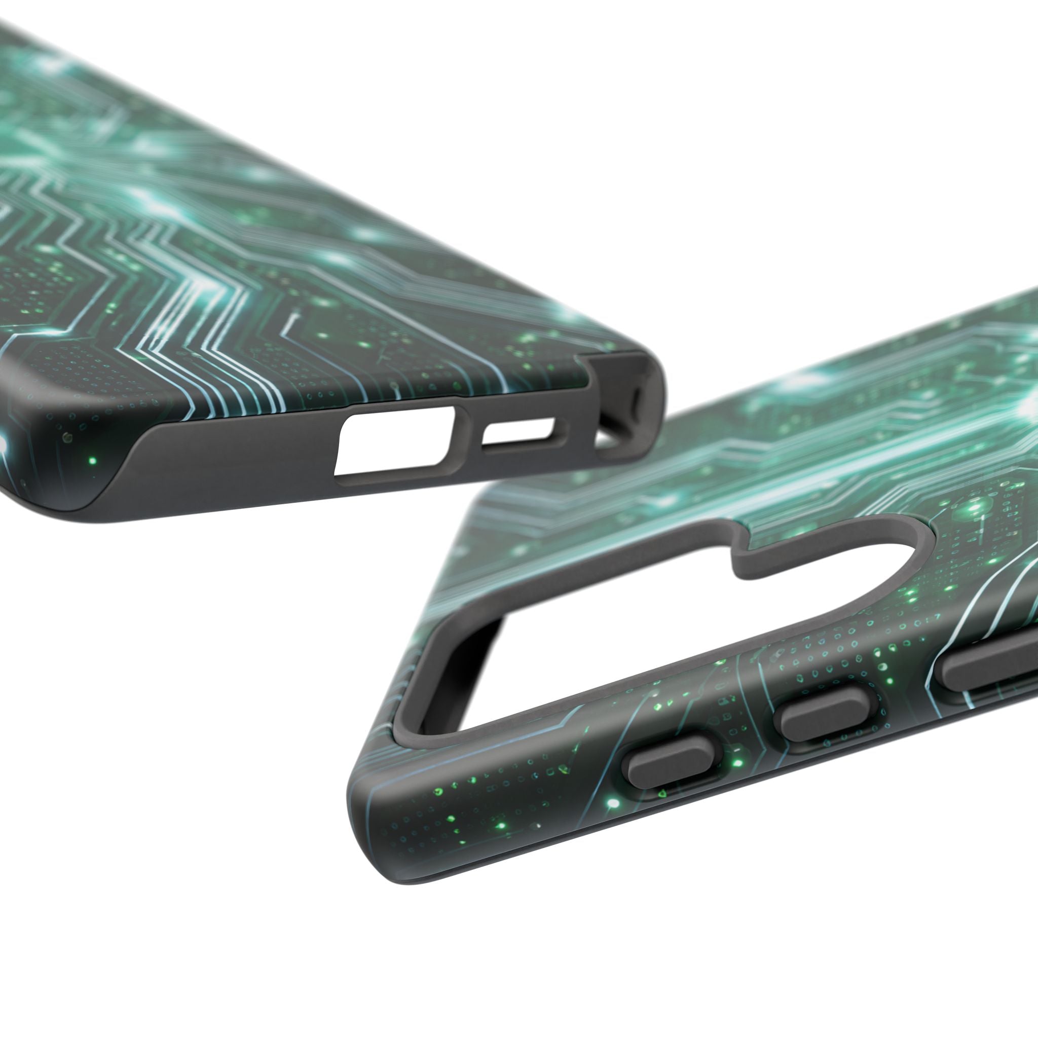 Futuristic Tech Design Phone Case | Cyber Circuit Pattern