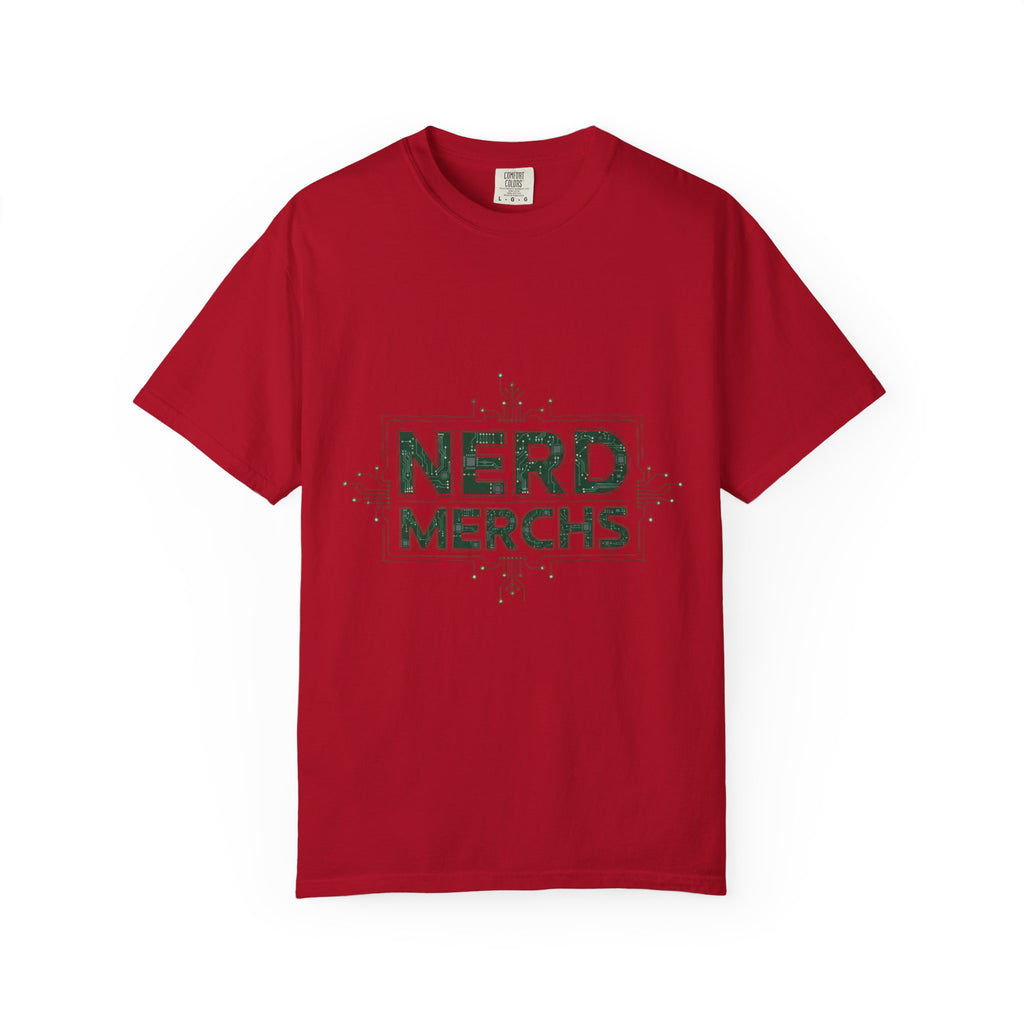Nerd Merchs T-Shirt | Retro Tech Typography, Minimal Nerd Graphic
