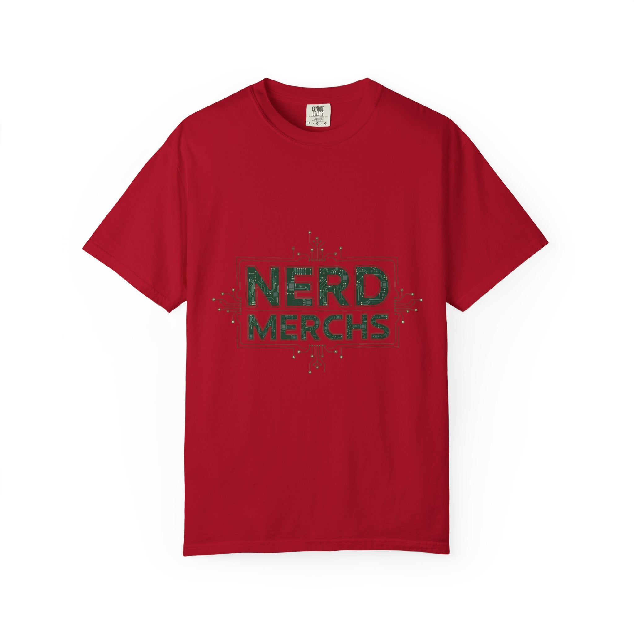 Nerd Merchs T-Shirt | Retro Tech Typography, Minimal Nerd Graphic