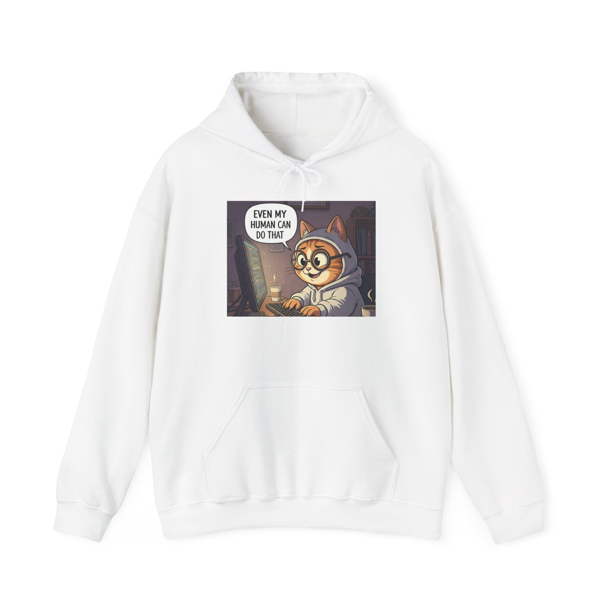 Cat Coder hoodie | Funny Programmer Sweatshirt, Cat Coding Design