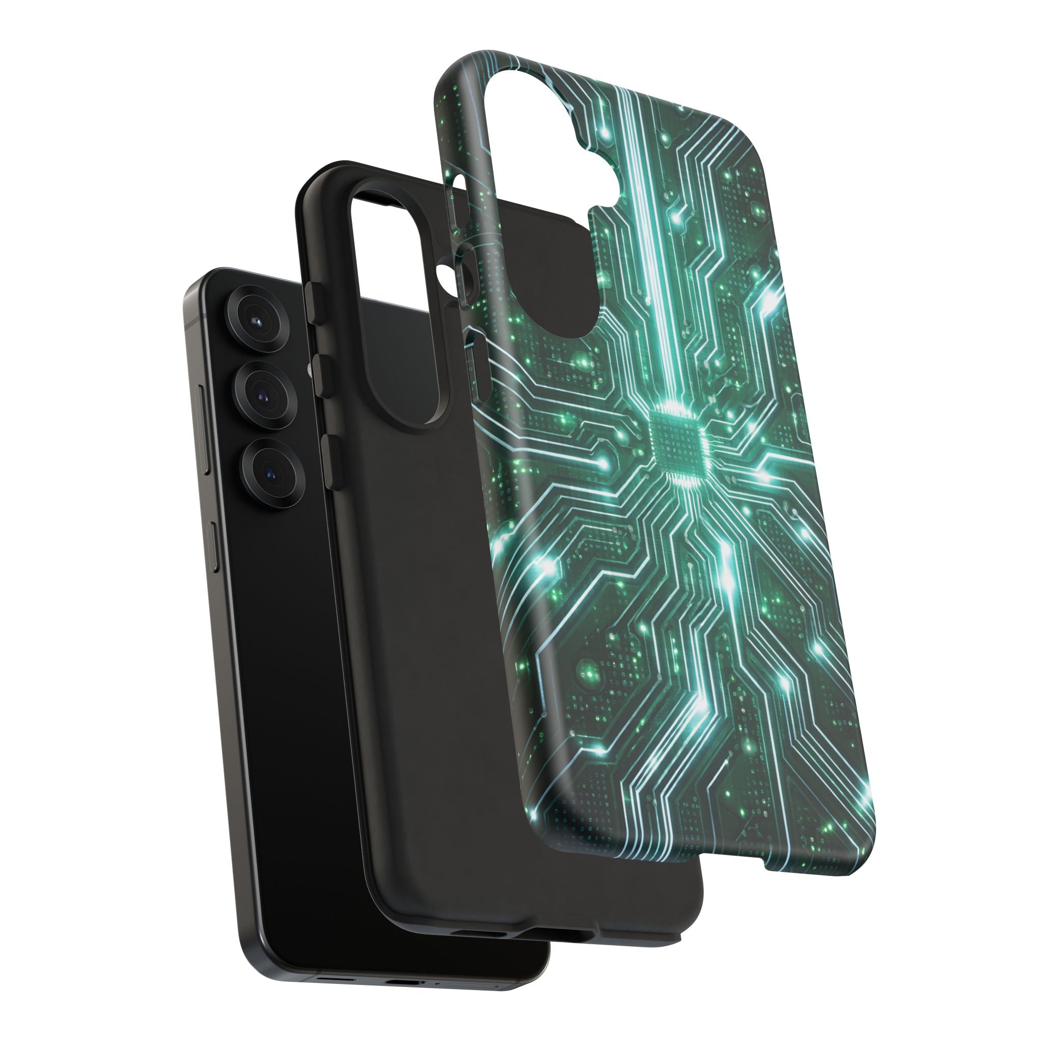 Futuristic Tech Design Phone Case | Cyber Circuit Pattern