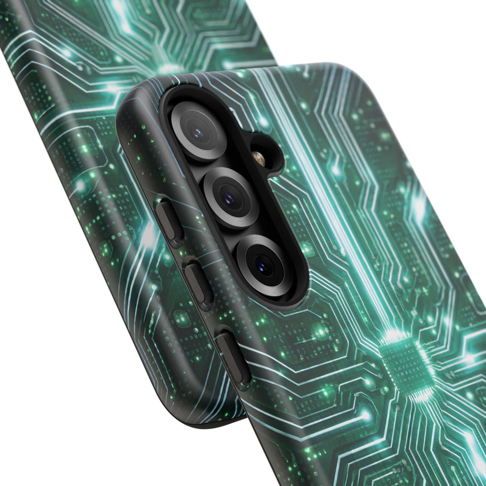 Futuristic Tech Design Phone Case | Cyber Circuit Pattern