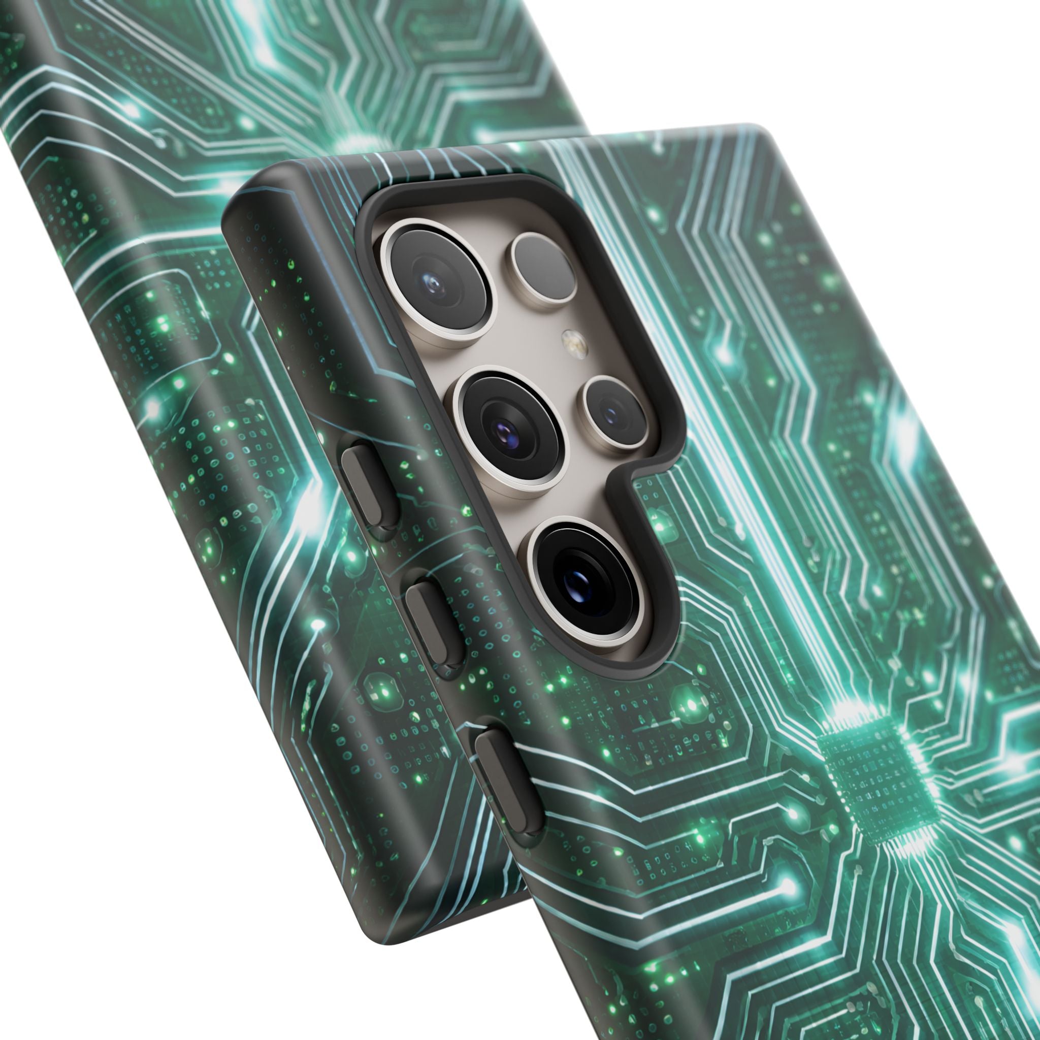 Futuristic Tech Design Phone Case | Cyber Circuit Pattern