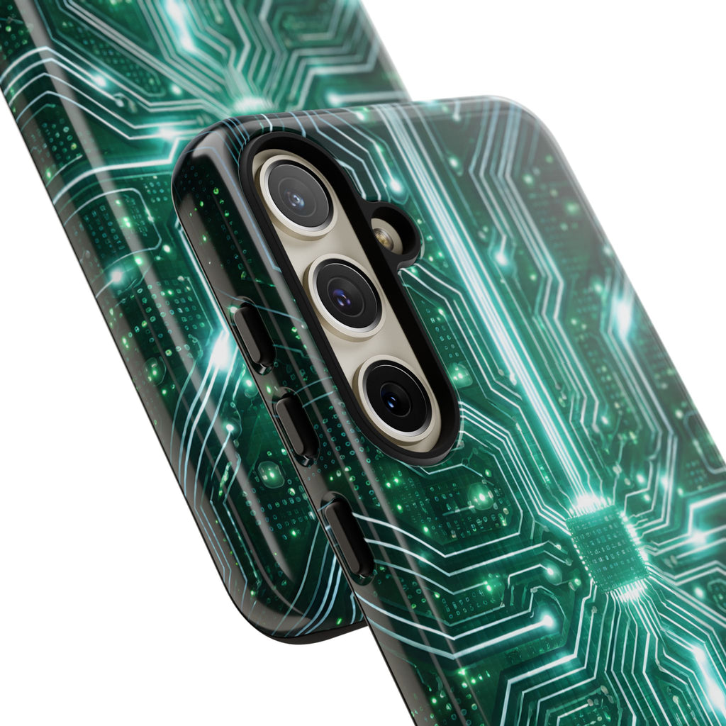 Futuristic Tech Design Phone Case | Cyber Circuit Pattern