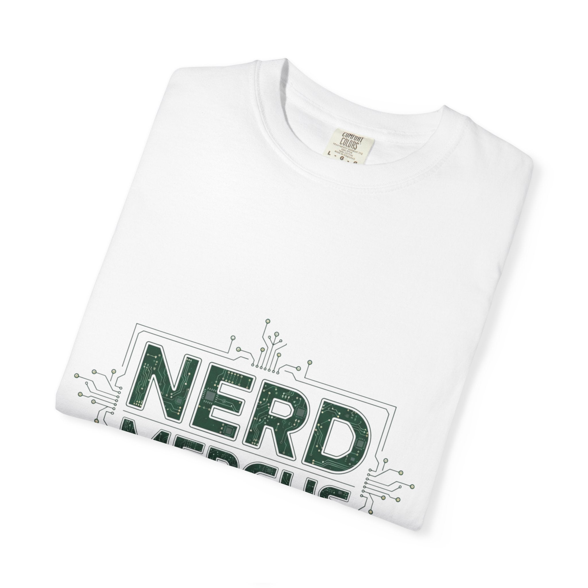 Nerd Merchs T-Shirt | Retro Tech Typography, Minimal Nerd Graphic