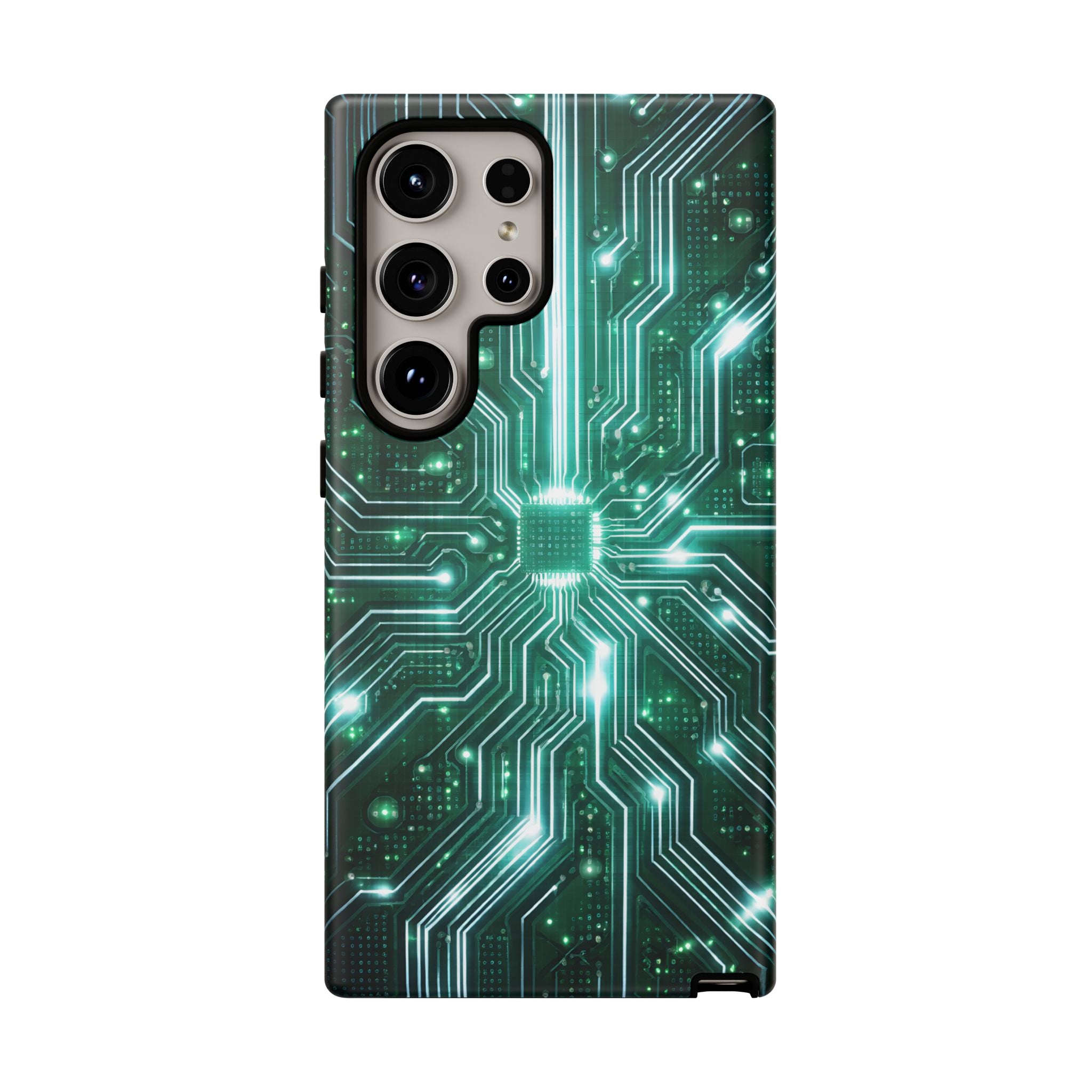 Futuristic Tech Design Phone Case | Cyber Circuit Pattern