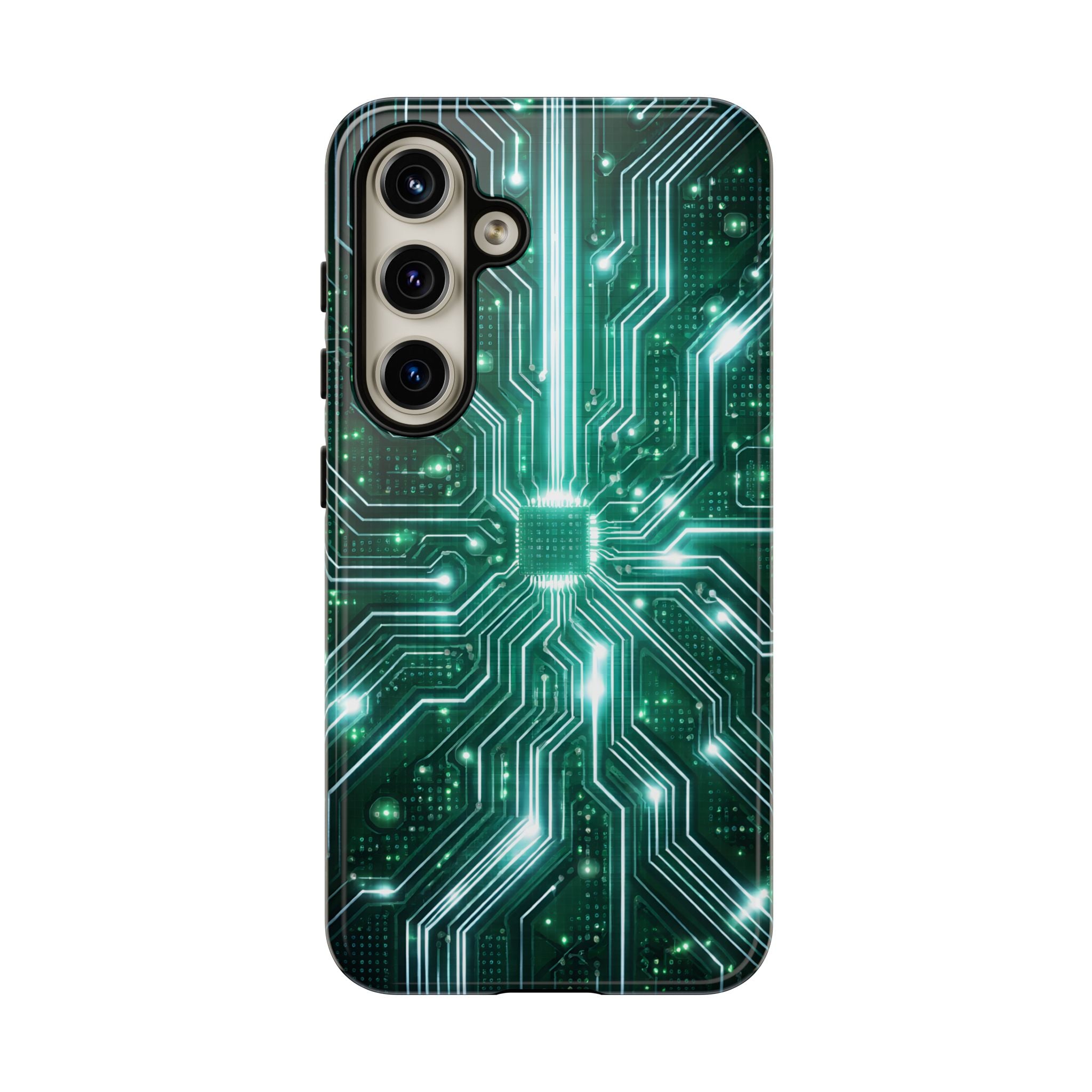 Futuristic Tech Design Phone Case | Cyber Circuit Pattern