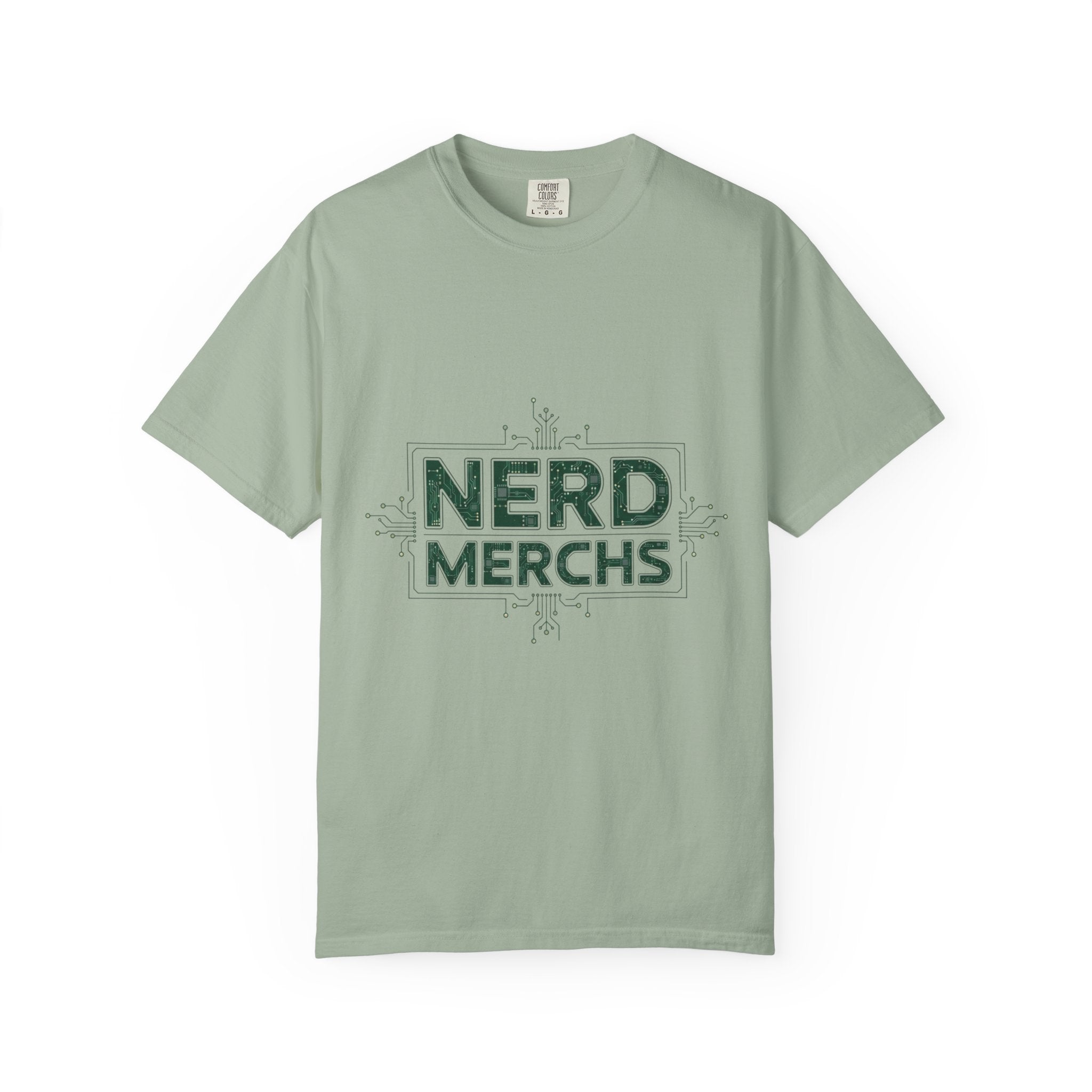 Nerd Merchs T-Shirt | Retro Tech Typography, Minimal Nerd Graphic