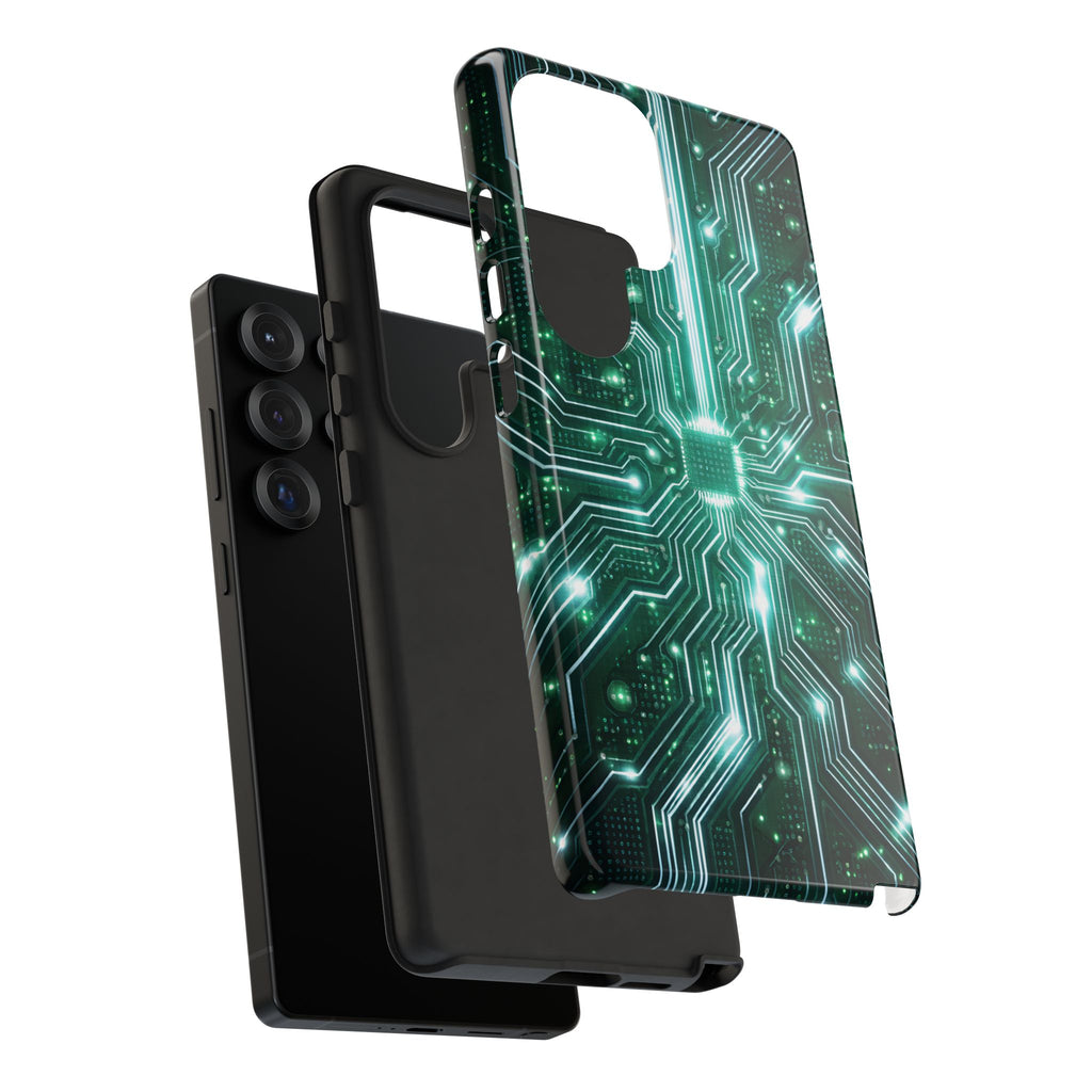 Futuristic Tech Design Phone Case | Cyber Circuit Pattern