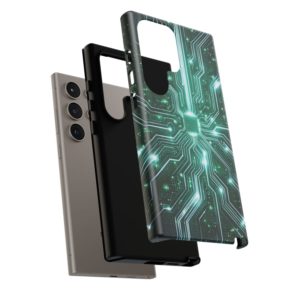 Futuristic Tech Design Phone Case | Cyber Circuit Pattern