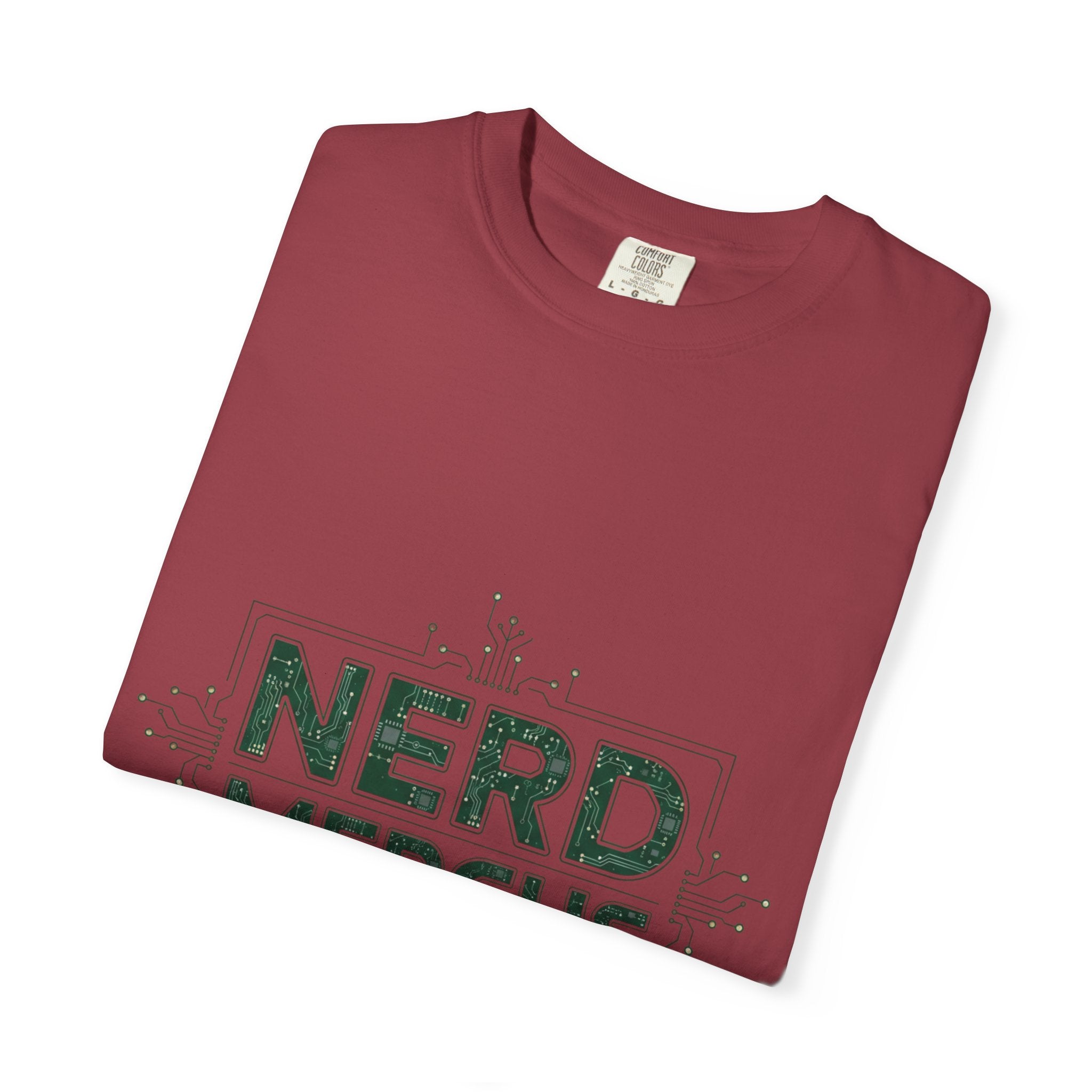 Nerd Merchs T-Shirt | Retro Tech Typography, Minimal Nerd Graphic