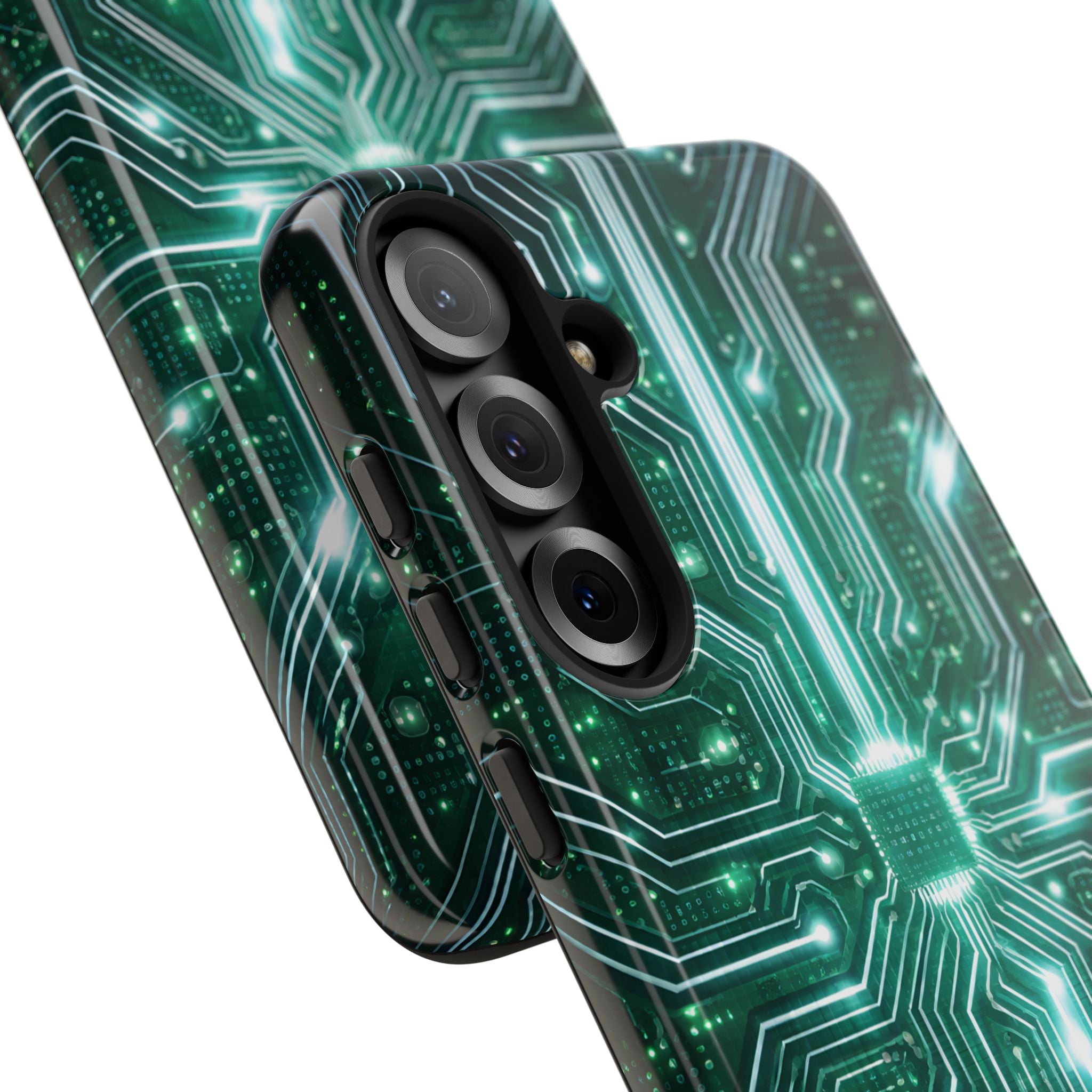 Futuristic Tech Design Phone Case | Cyber Circuit Pattern