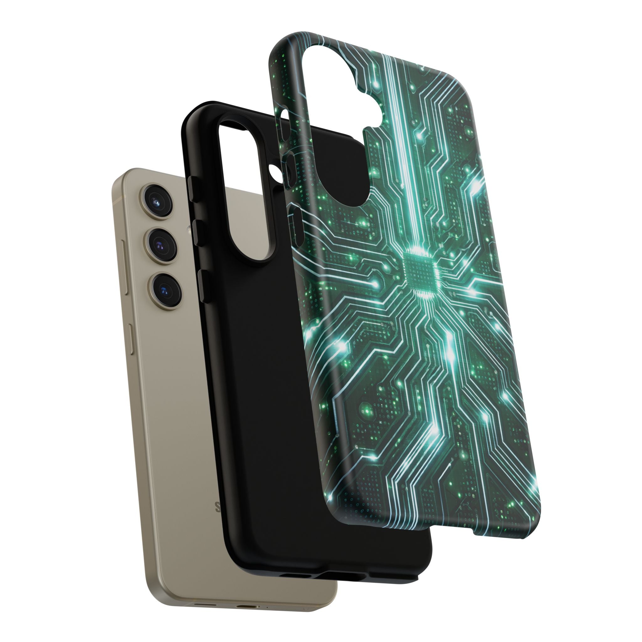 Futuristic Tech Design Phone Case | Cyber Circuit Pattern