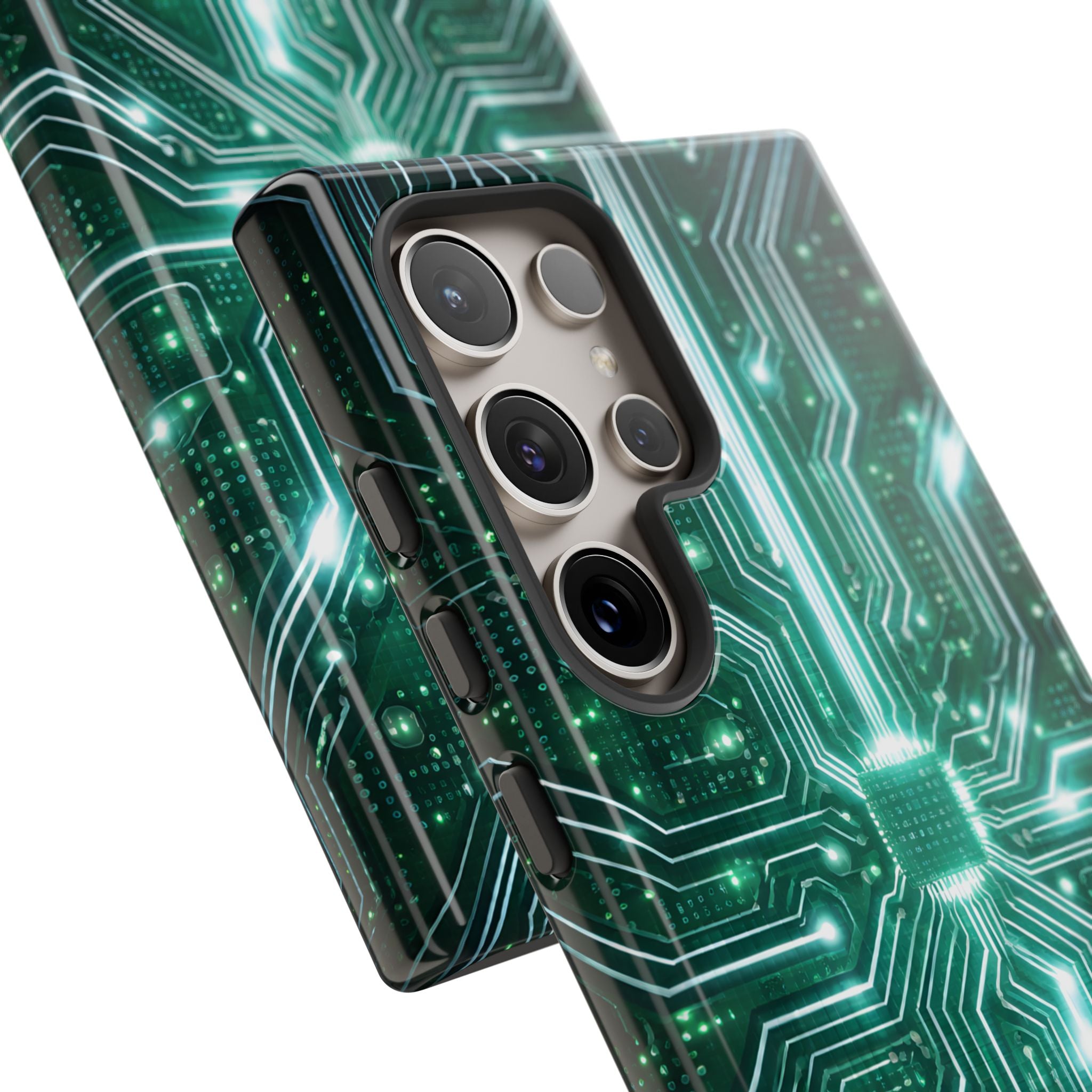 Futuristic Tech Design Phone Case | Cyber Circuit Pattern