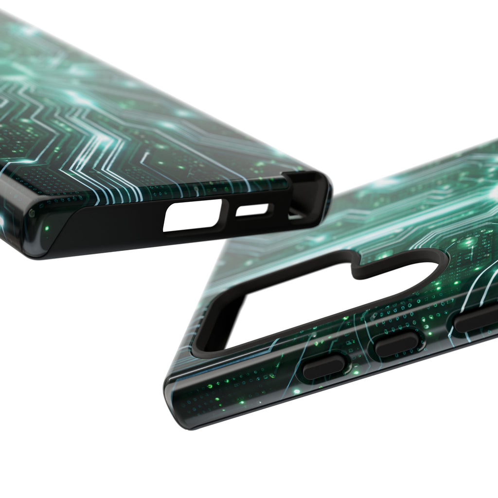 Futuristic Tech Design Phone Case | Cyber Circuit Pattern