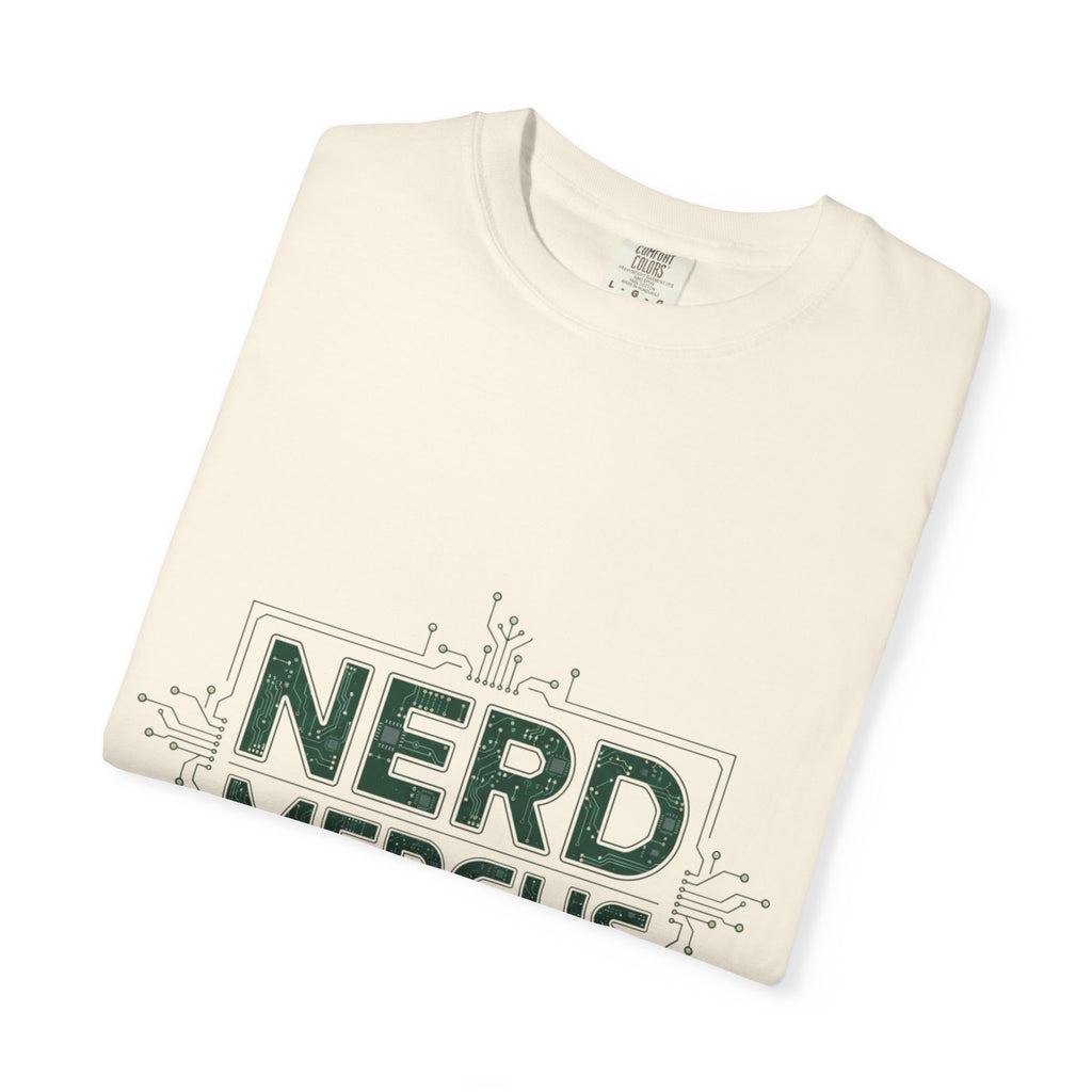 Nerd Merchs T-Shirt | Retro Tech Typography, Minimal Nerd Graphic