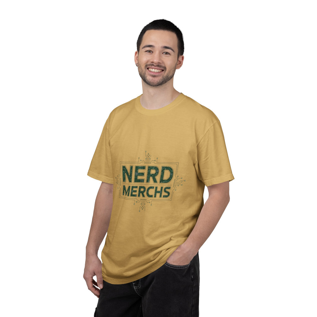 Nerd Merchs T-Shirt | Retro Tech Typography, Minimal Nerd Graphic