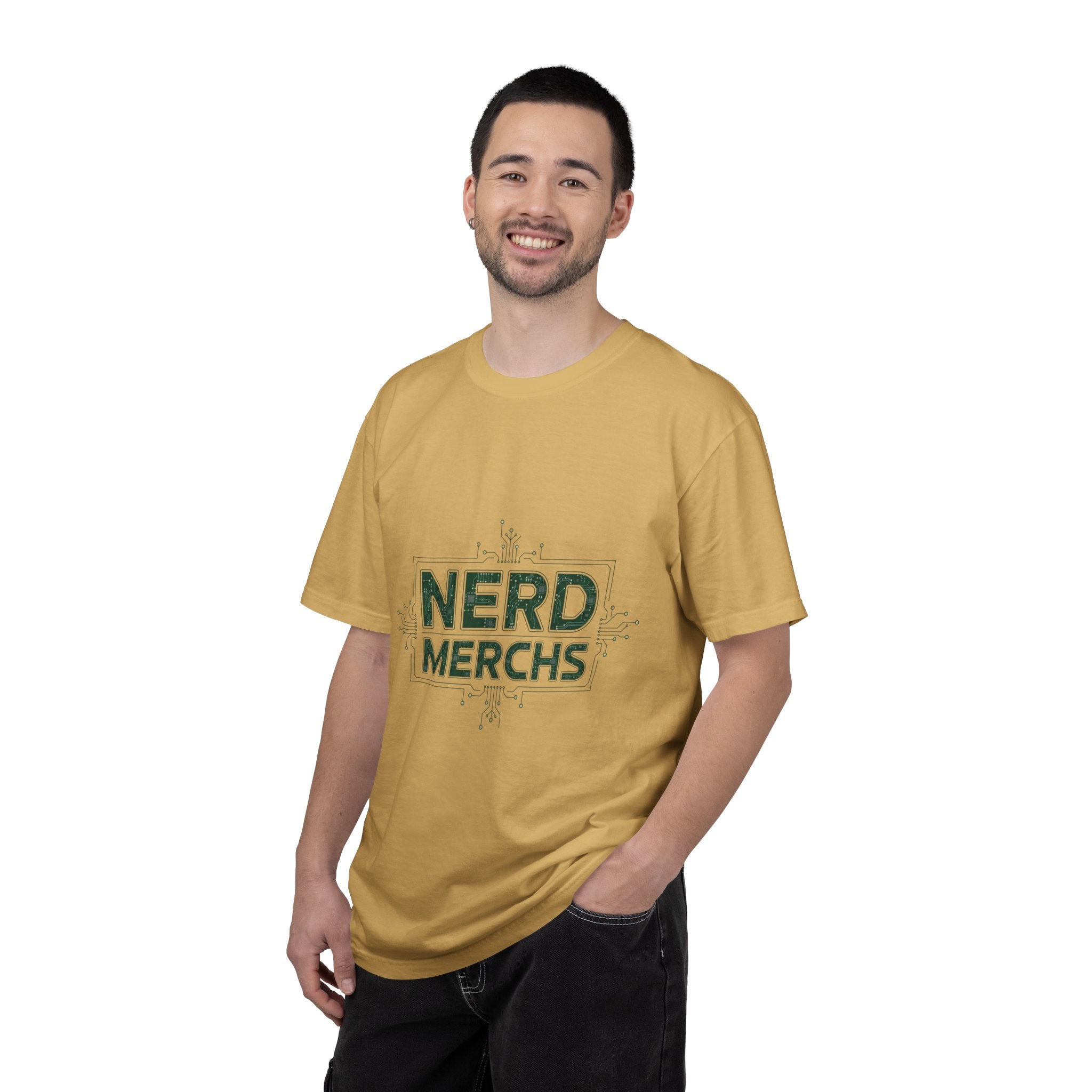 Nerd Merchs T-Shirt | Retro Tech Typography, Minimal Nerd Graphic