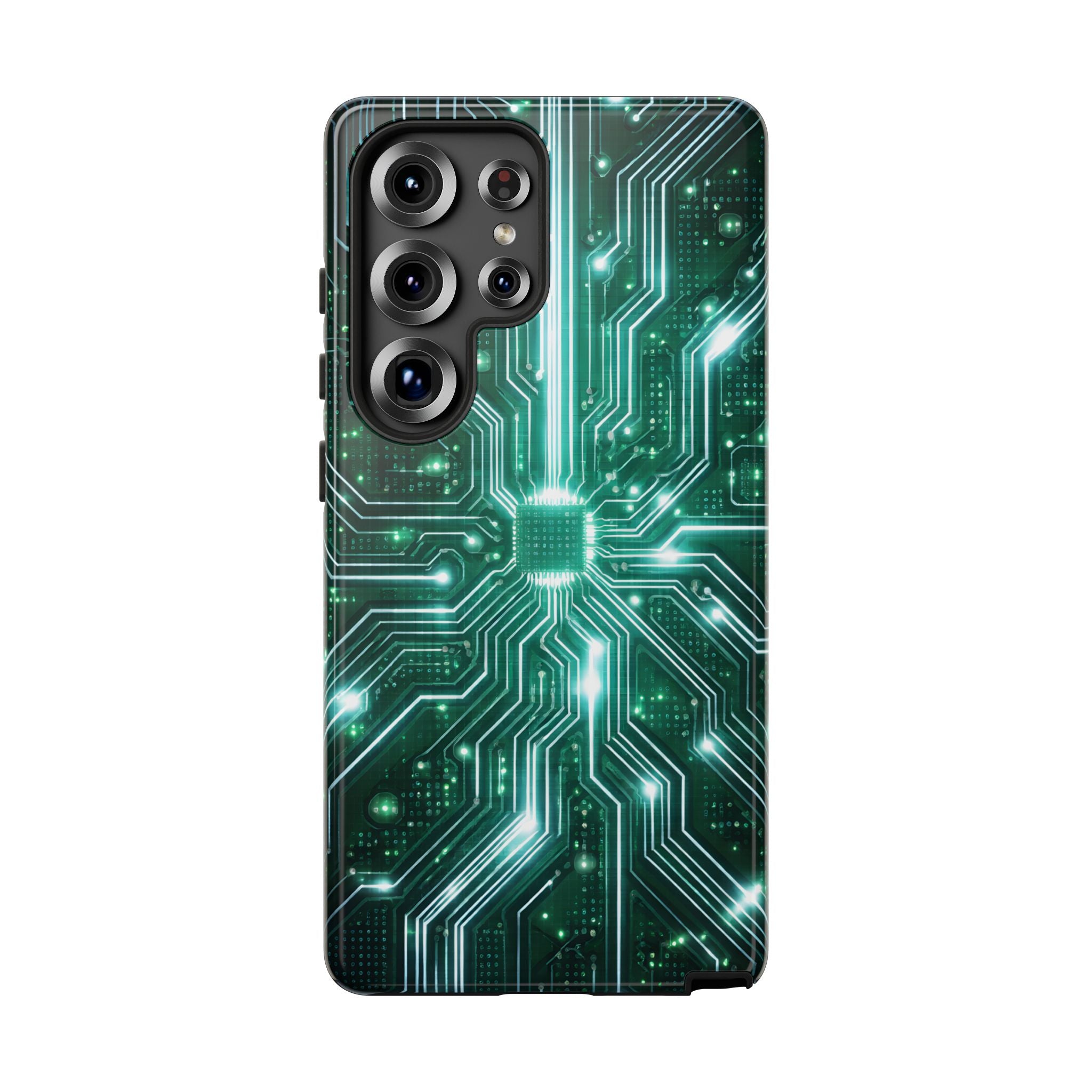 Futuristic Tech Design Phone Case | Cyber Circuit Pattern