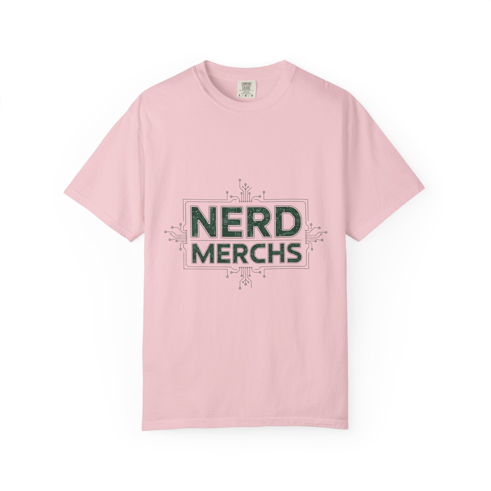 Nerd Merchs T-Shirt | Retro Tech Typography, Minimal Nerd Graphic