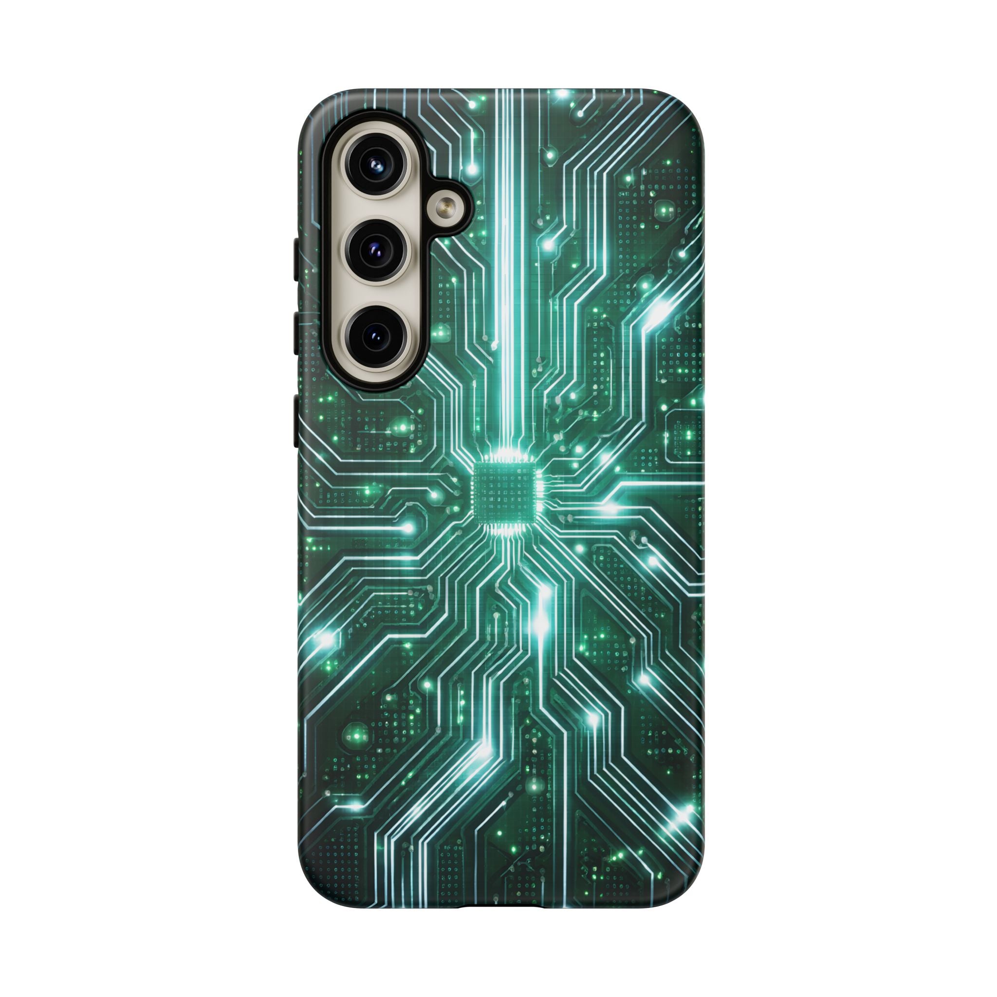 Futuristic Tech Design Phone Case | Cyber Circuit Pattern