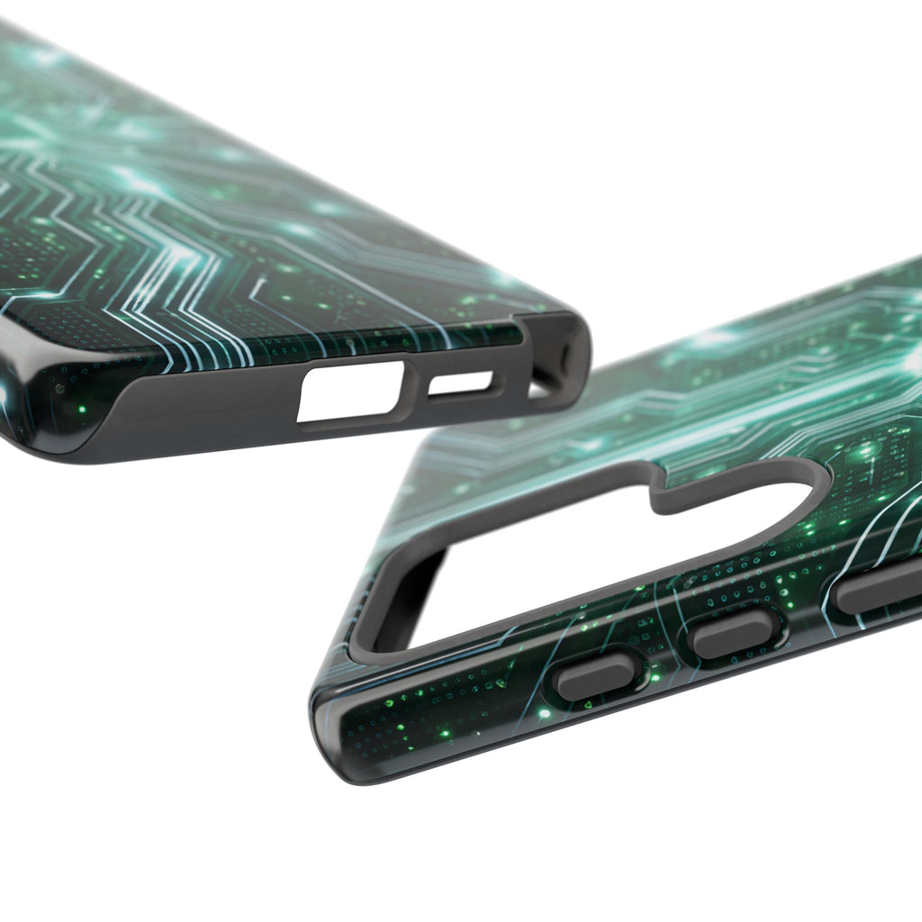 Futuristic Tech Design Phone Case | Cyber Circuit Pattern