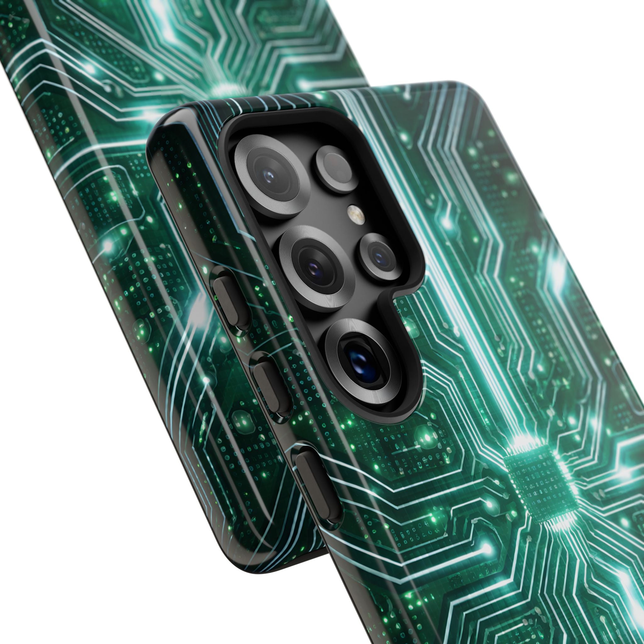Futuristic Tech Design Phone Case | Cyber Circuit Pattern