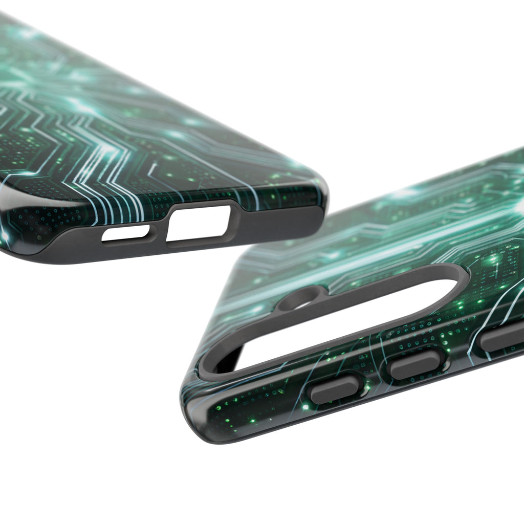 Futuristic Tech Design Phone Case | Cyber Circuit Pattern