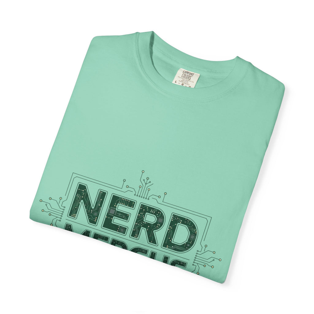 Nerd Merchs T-Shirt | Retro Tech Typography, Minimal Nerd Graphic