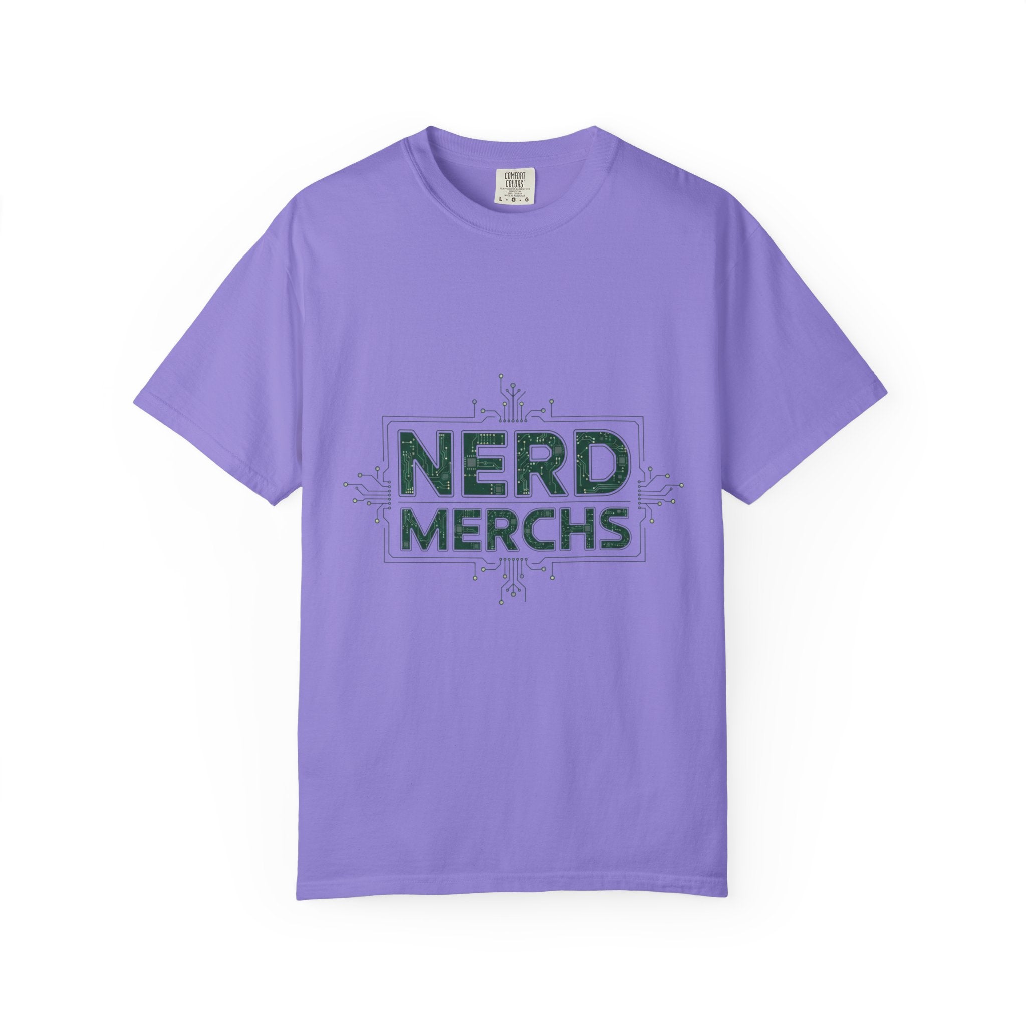 Nerd Merchs T-Shirt | Retro Tech Typography, Minimal Nerd Graphic