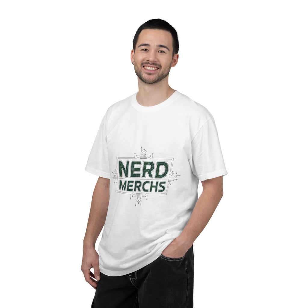 Nerd Merchs T-Shirt | Retro Tech Typography, Minimal Nerd Graphic
