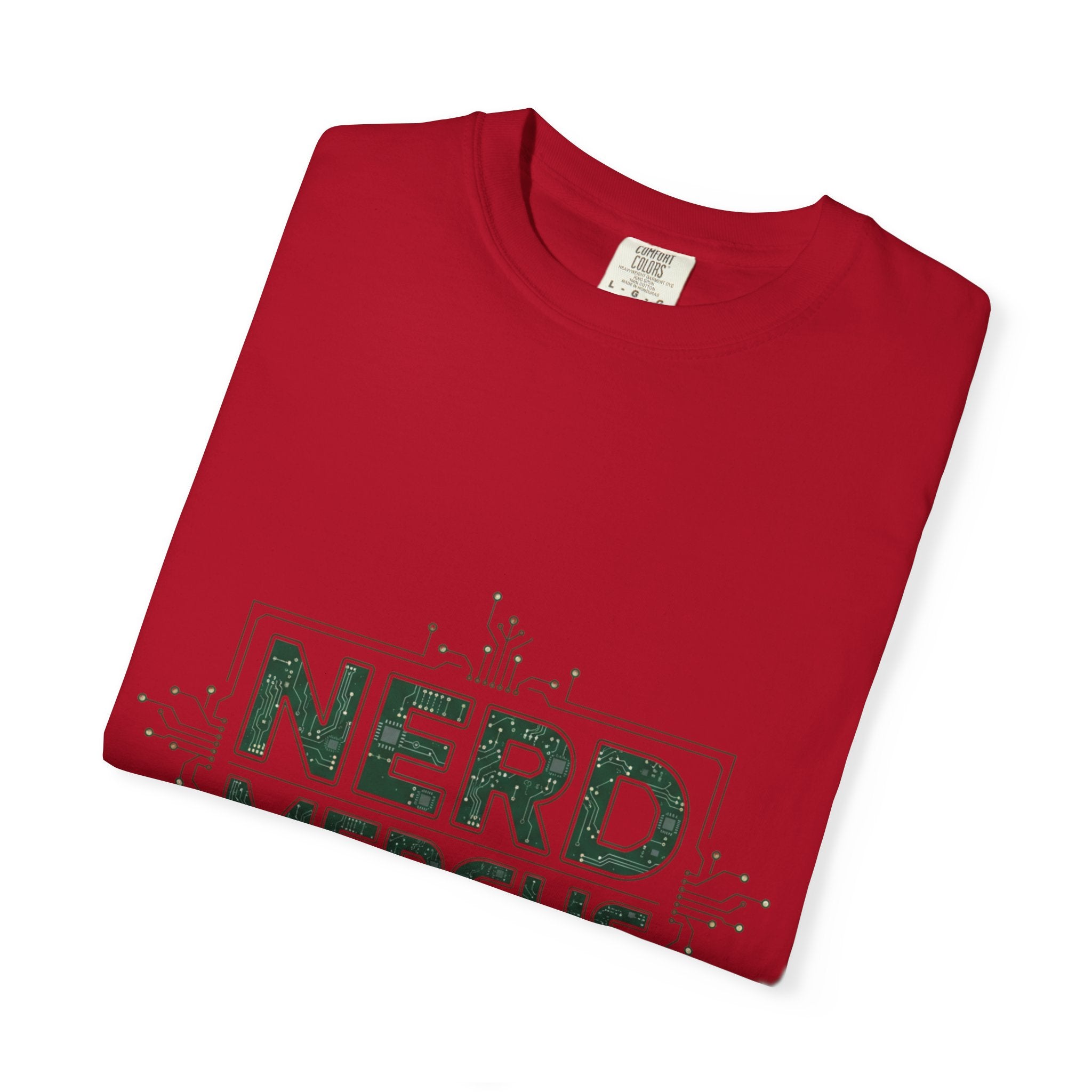 Nerd Merchs T-Shirt | Retro Tech Typography, Minimal Nerd Graphic