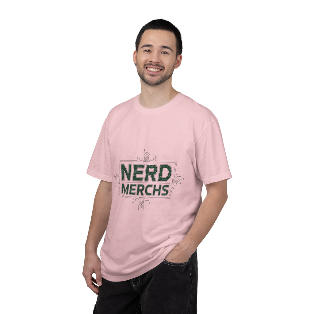 Nerd Merchs T-Shirt | Retro Tech Typography, Minimal Nerd Graphic