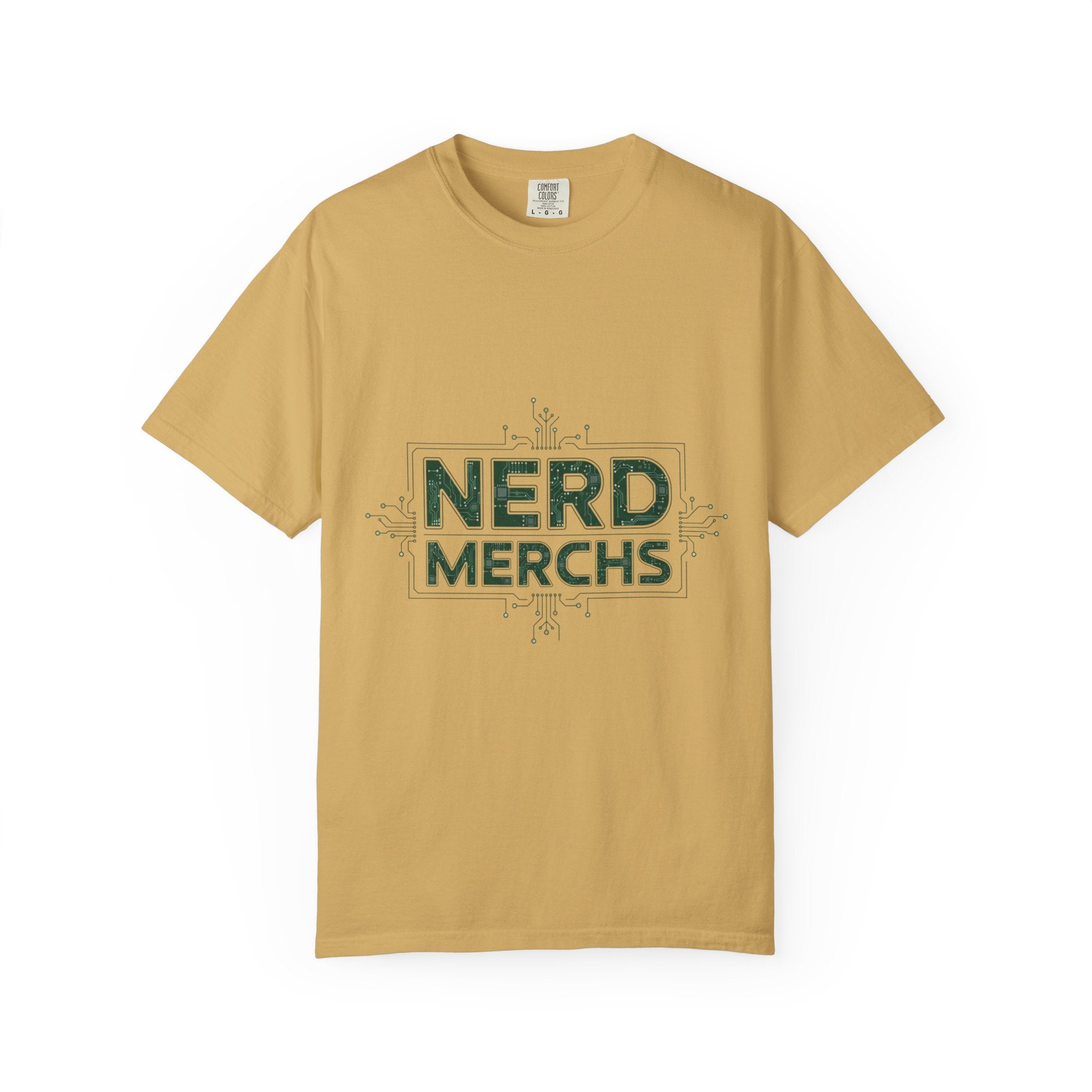 Nerd Merchs T-Shirt | Retro Tech Typography, Minimal Nerd Graphic