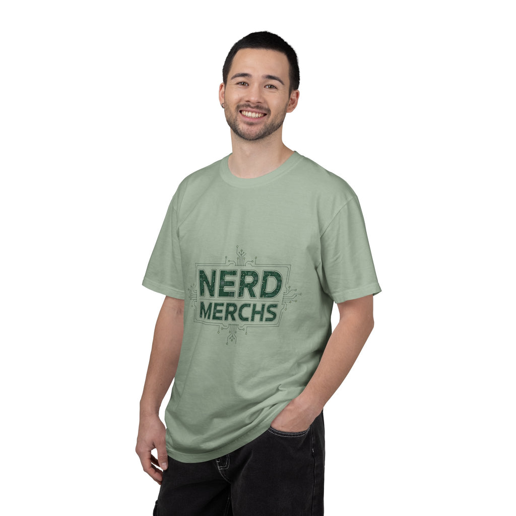 Nerd Merchs T-Shirt | Retro Tech Typography, Minimal Nerd Graphic