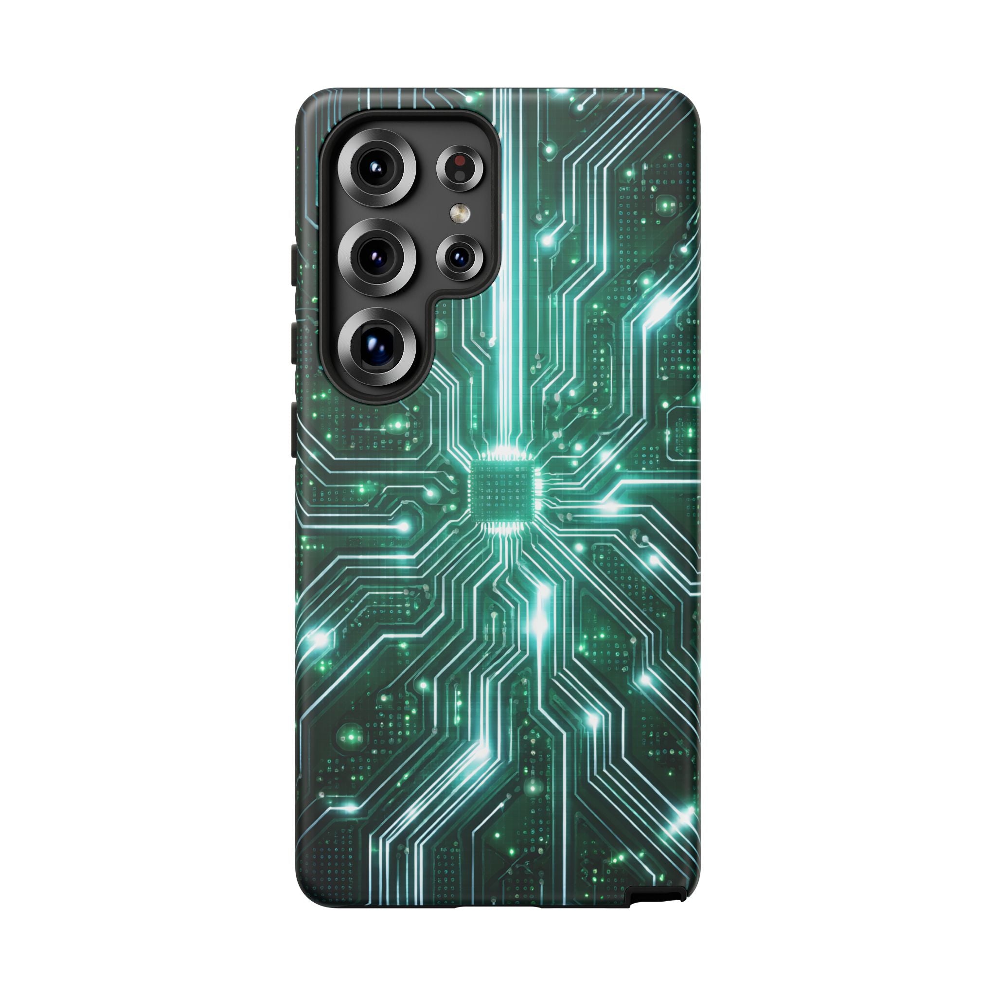Futuristic Tech Design Phone Case | Cyber Circuit Pattern